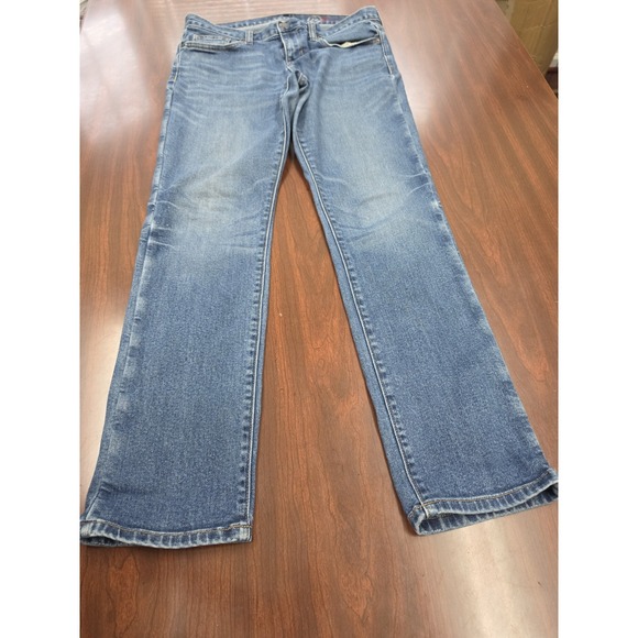 GAP Denim - Gap 1969 Jeans Women Size 8 Medium Wash Straight Leg Stretch Cotton Denim Mid